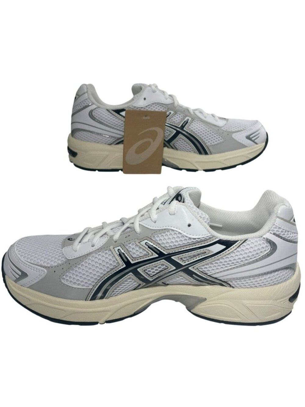 Asics Gel-1130 White/Cloud Grey Running Athletic Shoes Men's 10 Wmn's 11.5 NWB - Picture 2 of 11